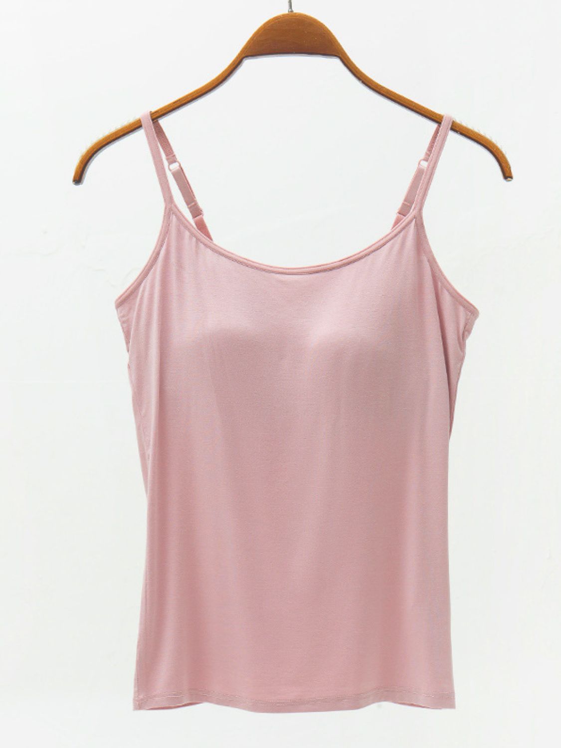 Modal Cami with Built-in Bra Light Mauve