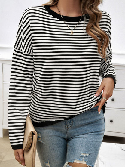 Women's Oversized Striped Sweater