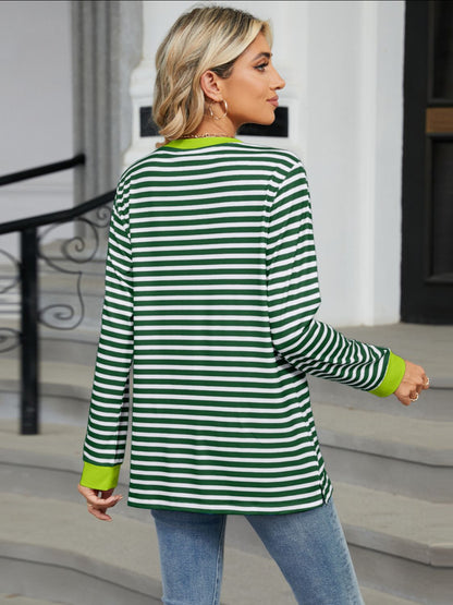 Back-to-School Striped Pocket Tee