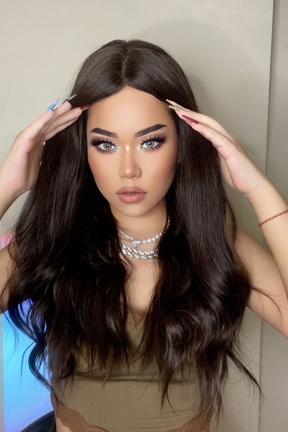 26" Long Wavy Lace Front Wig