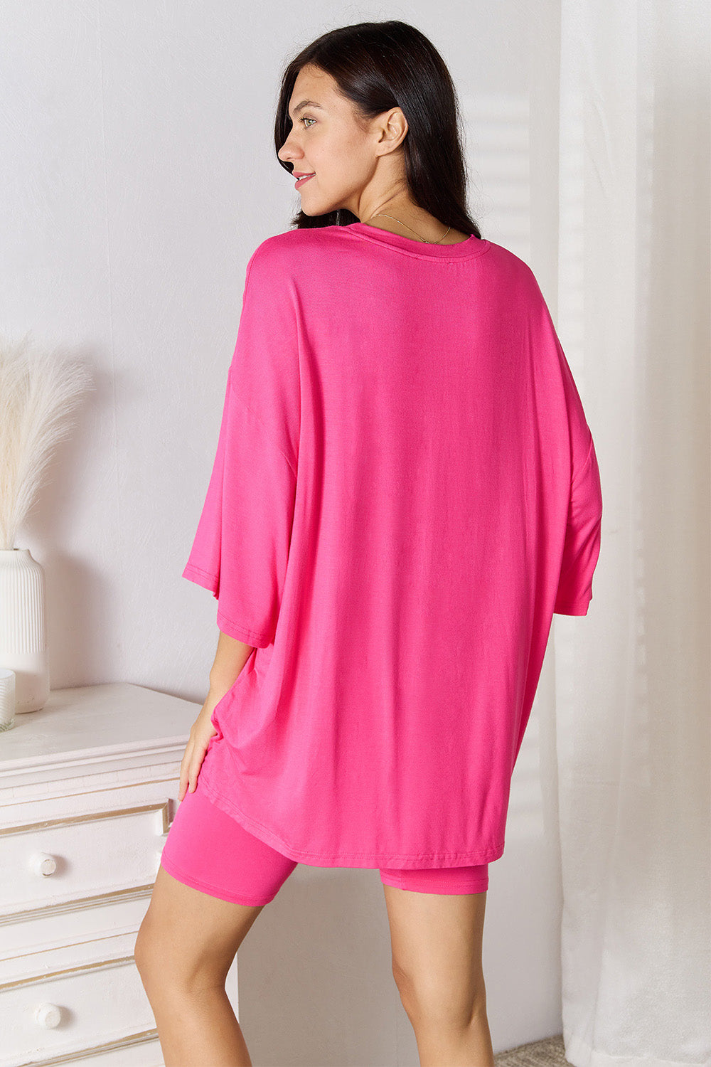 Soft Rayon Lounge Set with 3/4 Sleeves