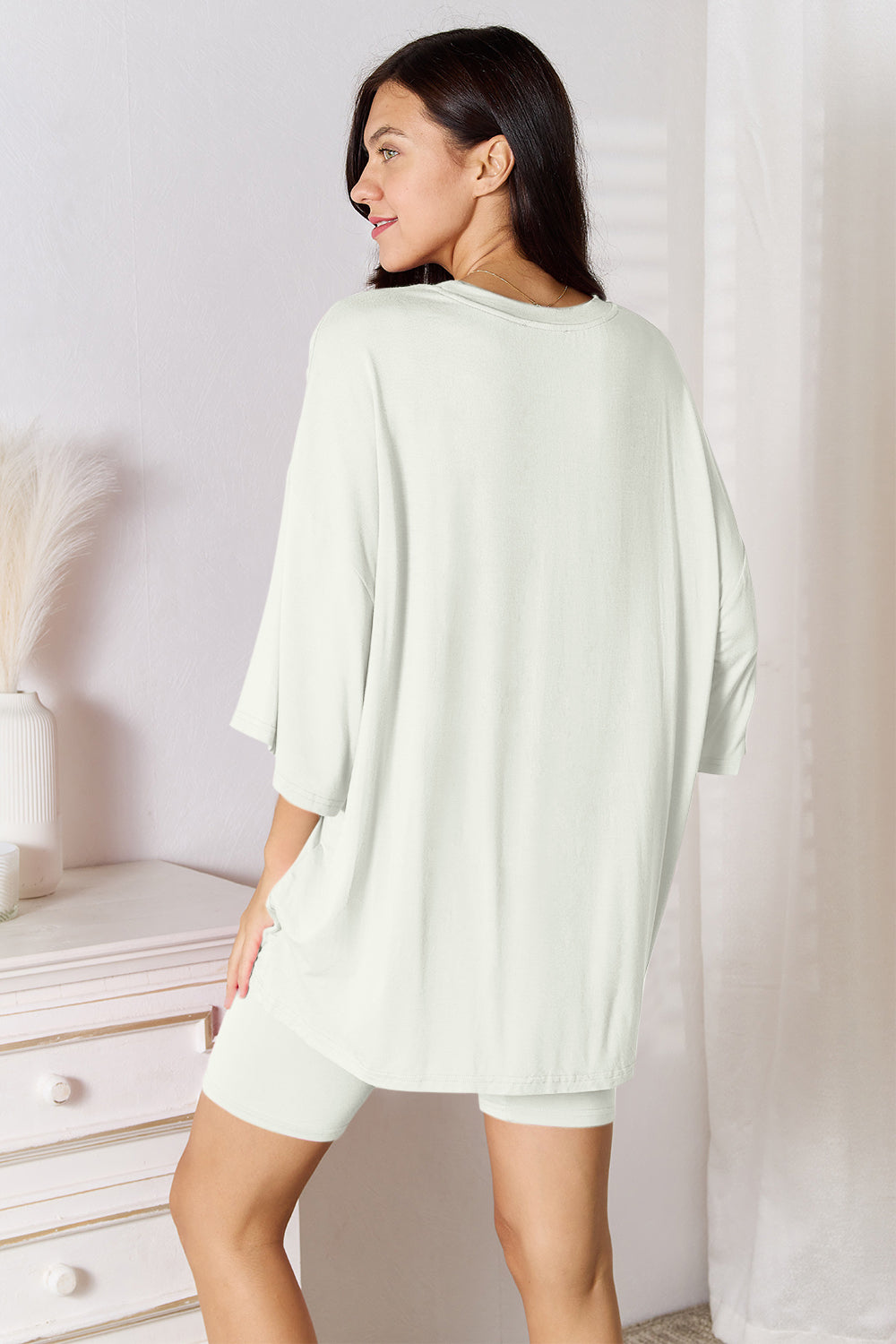 Soft Rayon Lounge Set with 3/4 Sleeves
