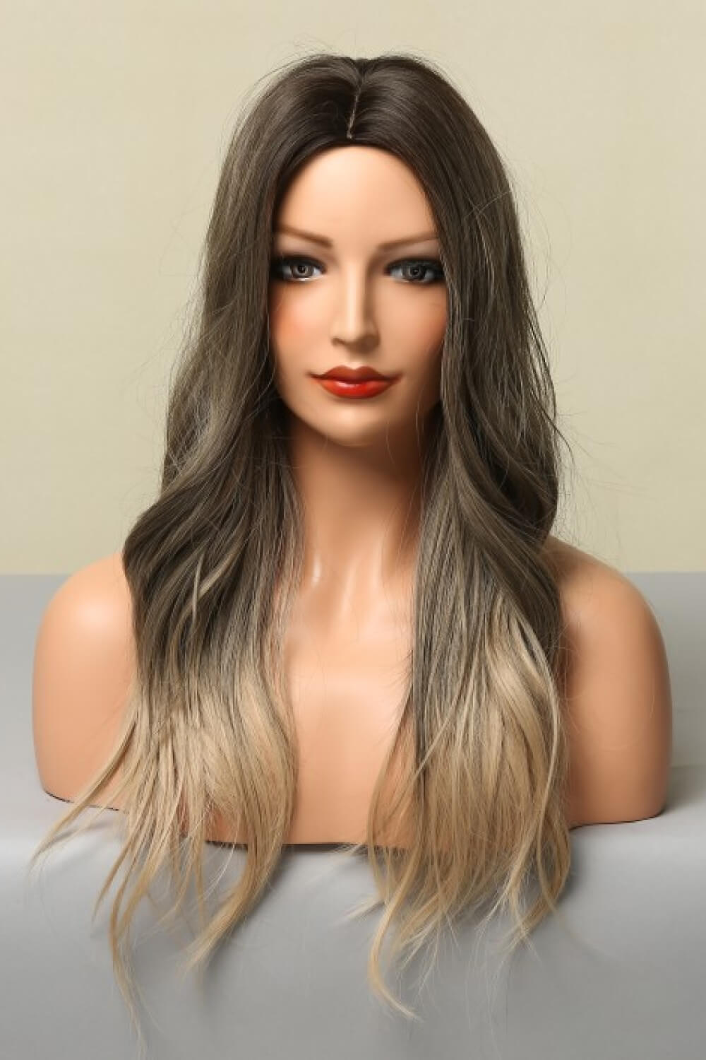 24" Long Straight Heat Resistant Synthetic Wig