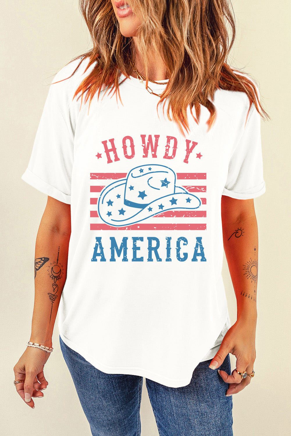 Stars & Stripes Tee White