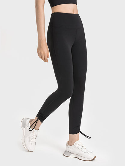 Drawstring High Waist Active Pants