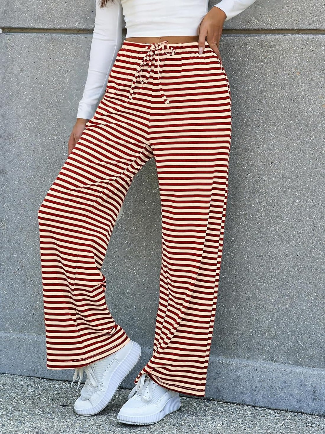 Lovelet Striped Wide Leg Pants