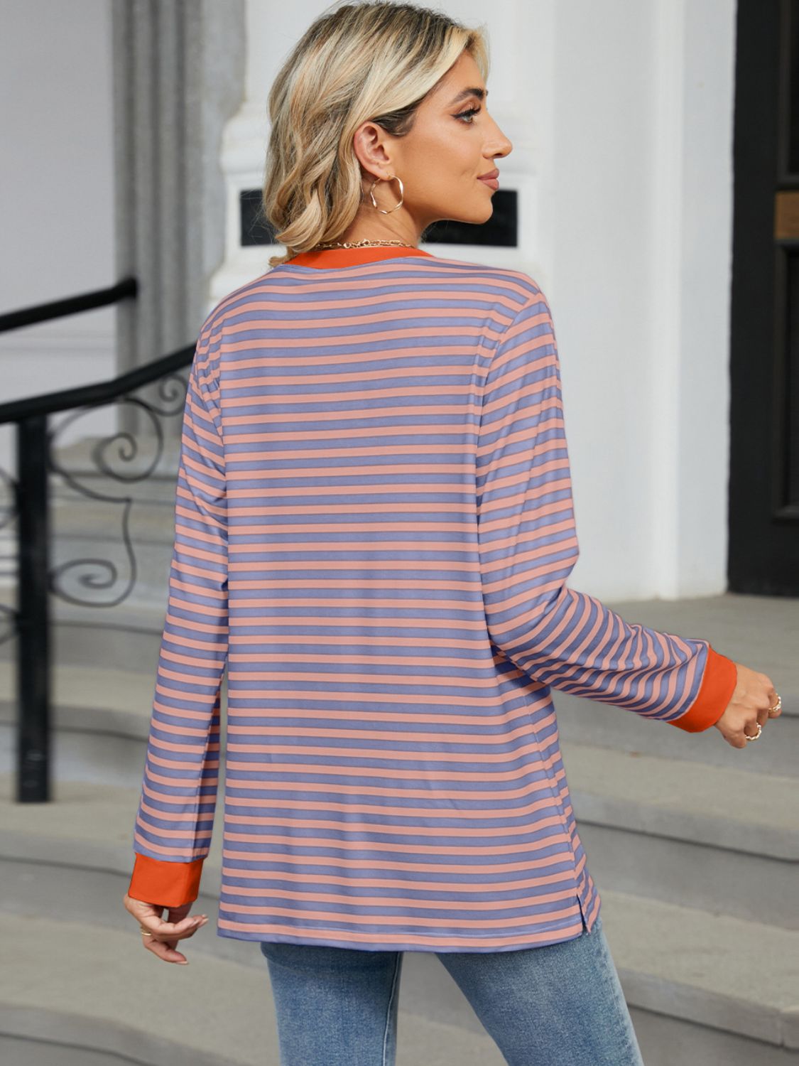 Back-to-School Striped Pocket Tee