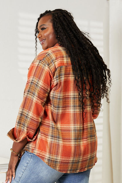 Oversized Plaid Shirt Women