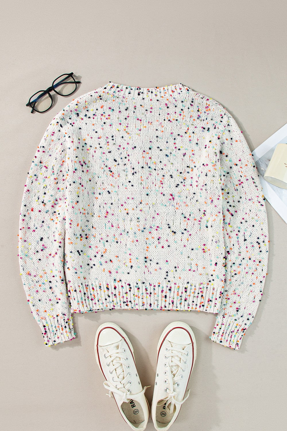 Women's Colorful Button-Down Cardigan