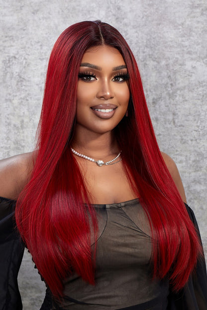 26" Long Straight Lace Front Wig