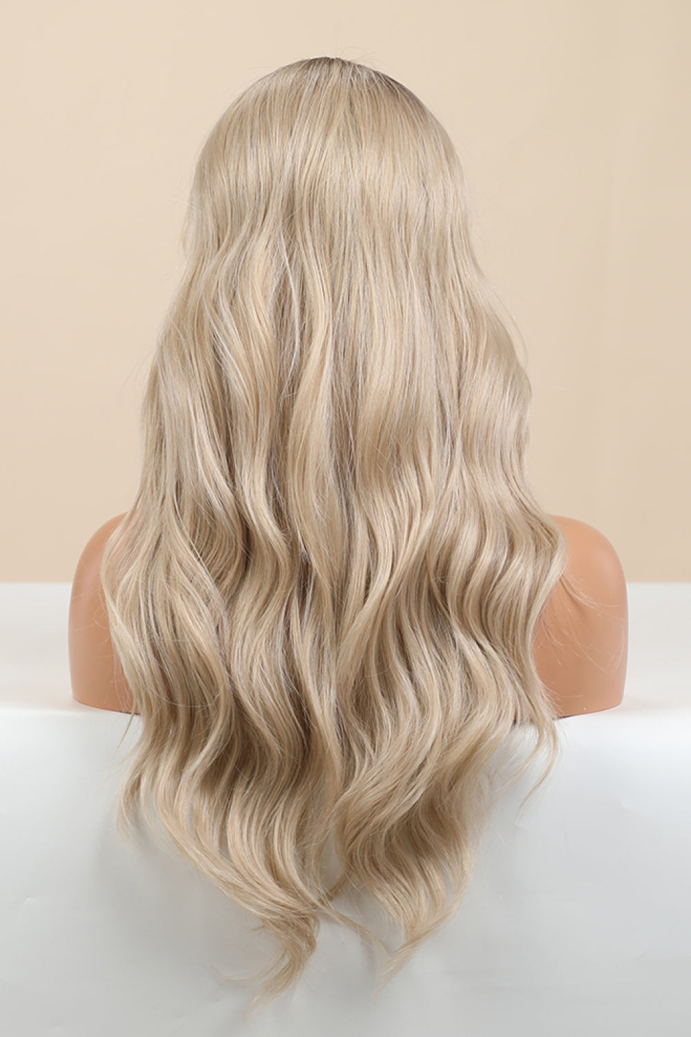 26" Long Wavy Lace Front Wig in Golden Blonde