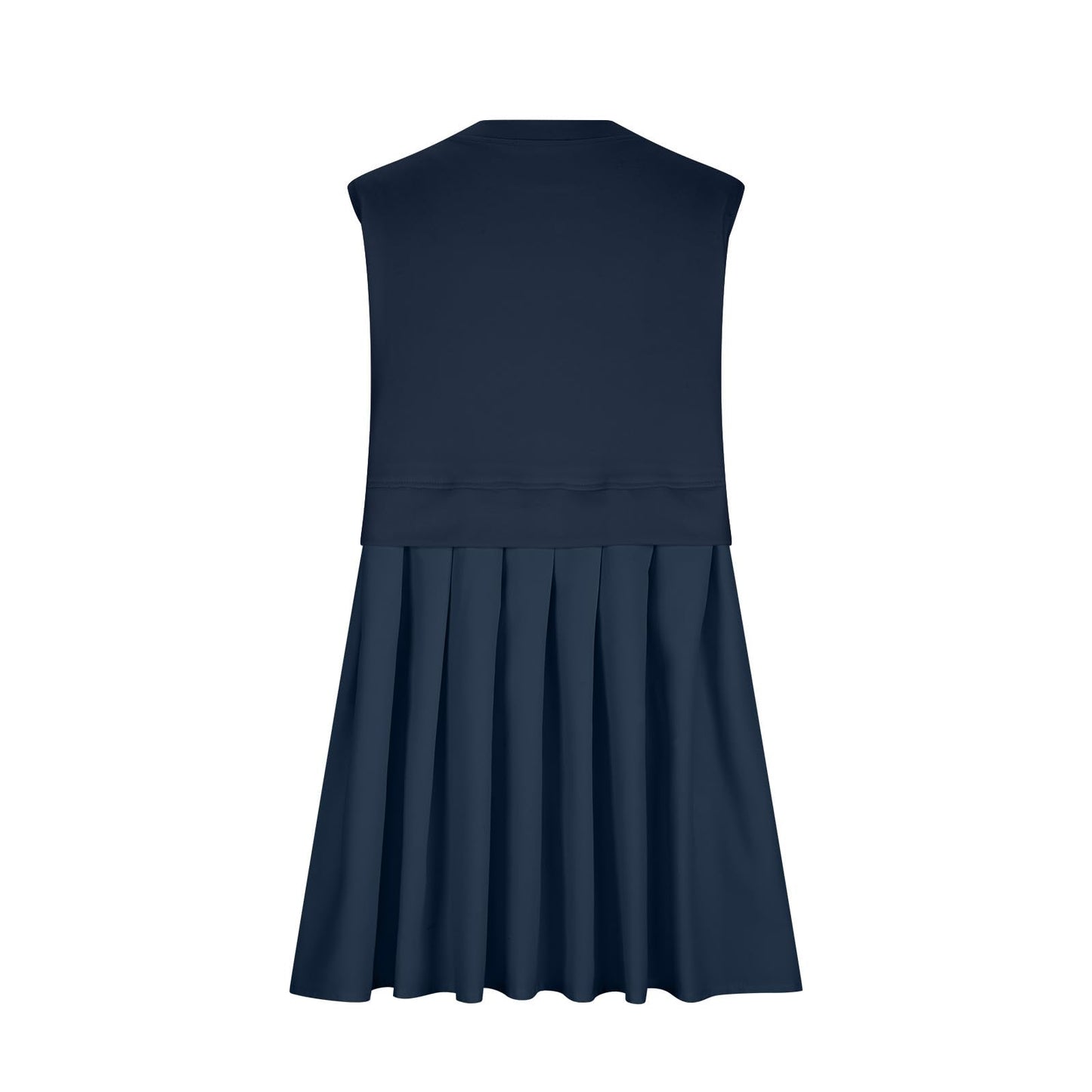 Back-to-School Classic Pleated Mini Dress Navy