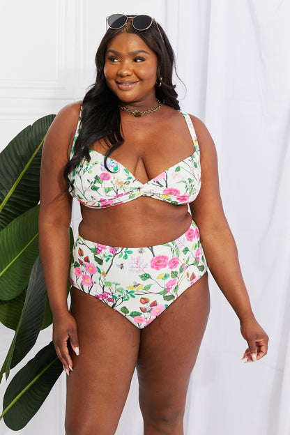 Cream High-Waisted Bikini Cream