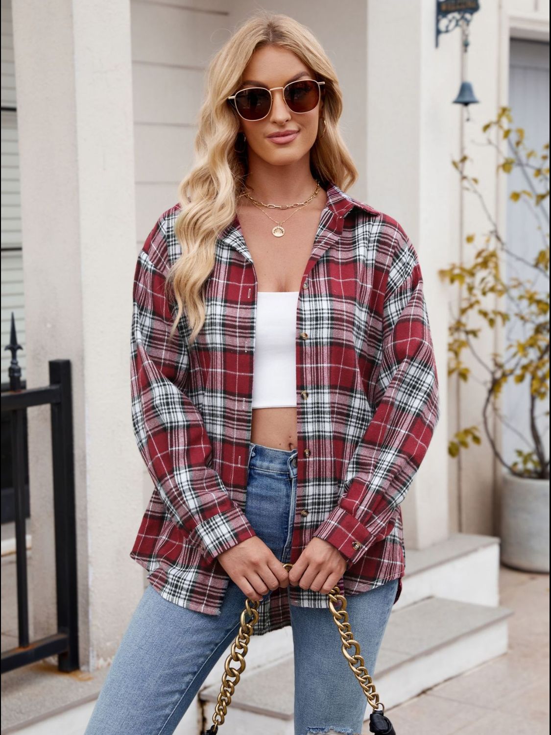 Super Soft Plaid Button-Down