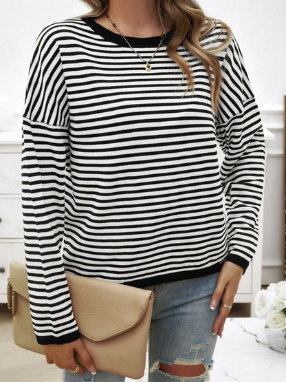 Women's Oversized Striped Sweater