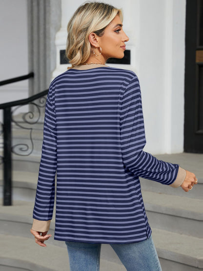 Back-to-School Striped Pocket Tee