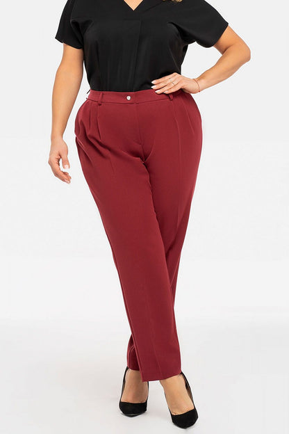 Plus Size Pleated Work Pants