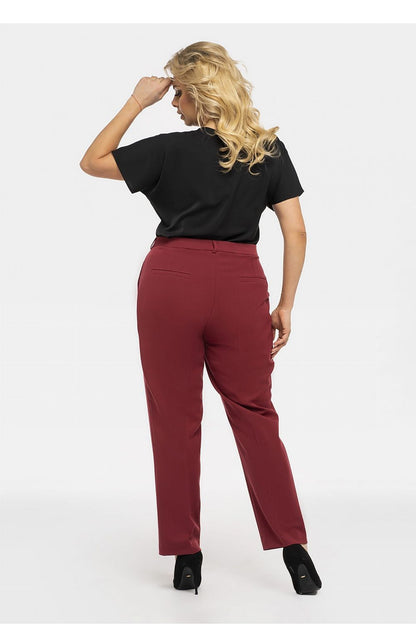 Plus Size Pleated Work Pants