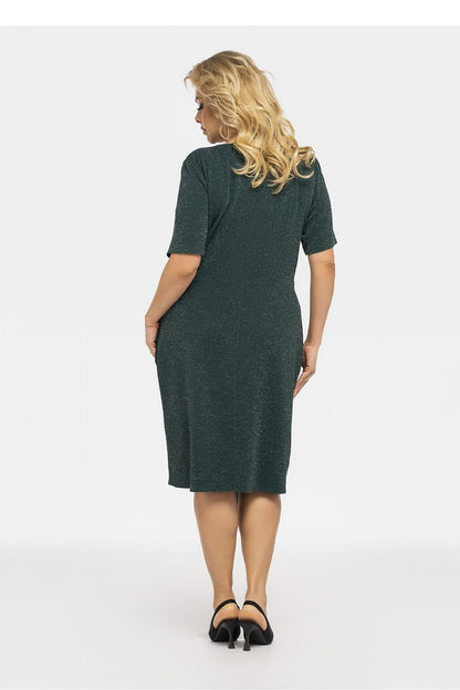 Plus Size Draped Wrap Dress