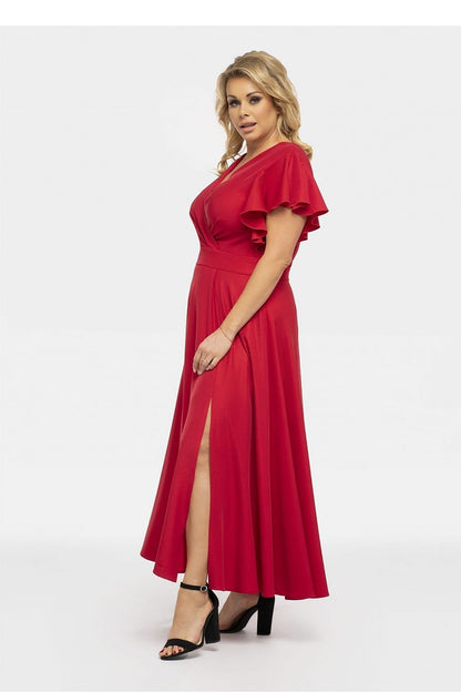 Plus Size Maxi Dress with Slit