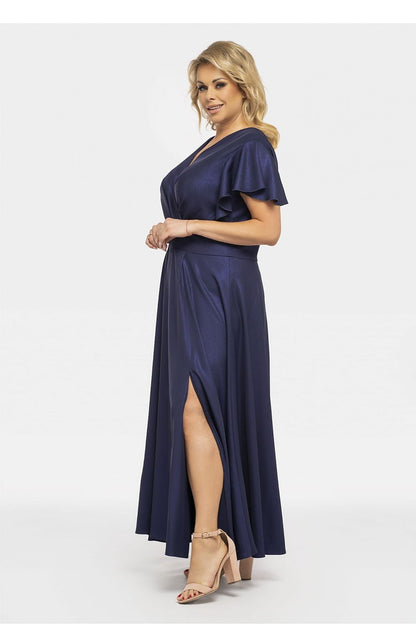 Plus Size Maxi Dress with Slit