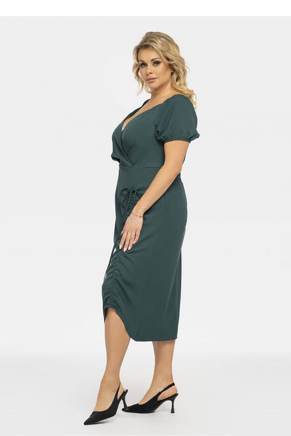 Plus Size Pencil Dress with Slit