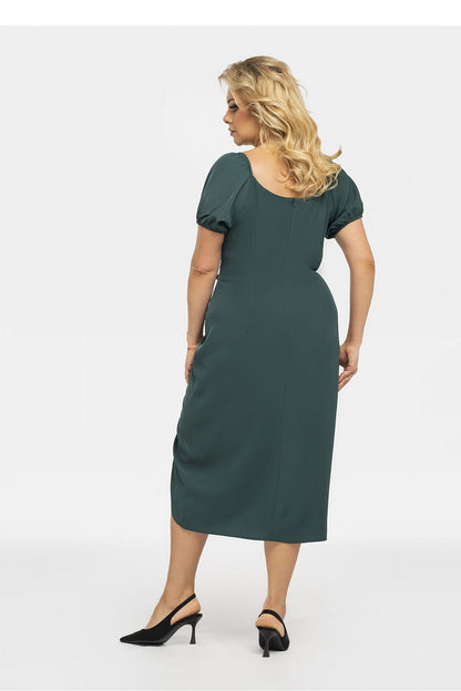 Plus Size Pencil Dress with Slit