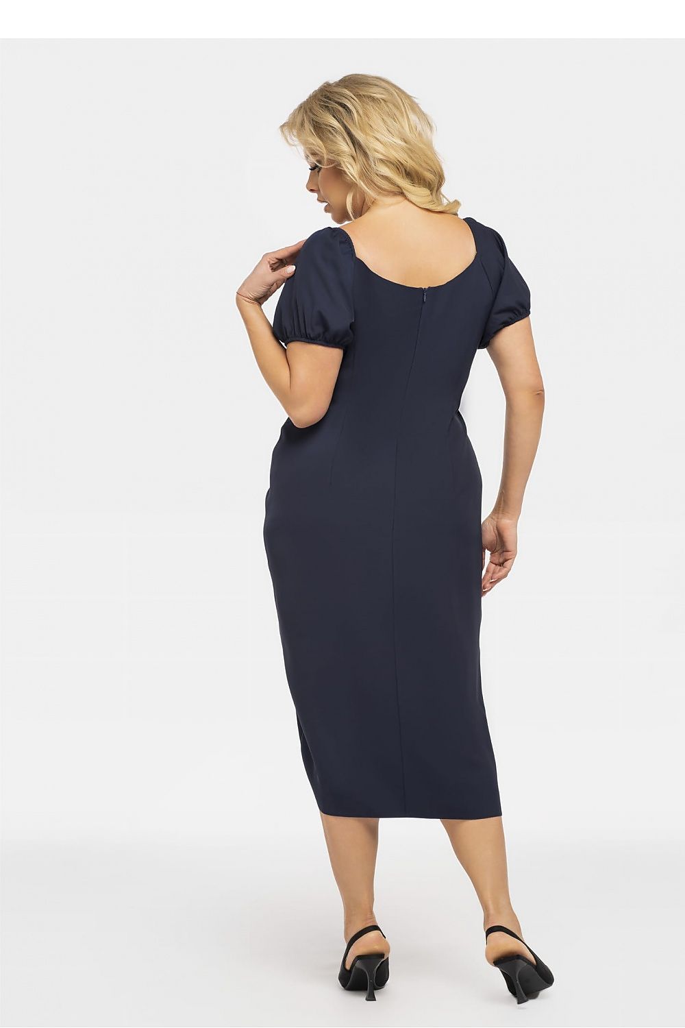 Plus Size Pencil Dress with Slit