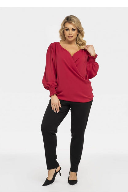 Plus Size Peplum Blouse