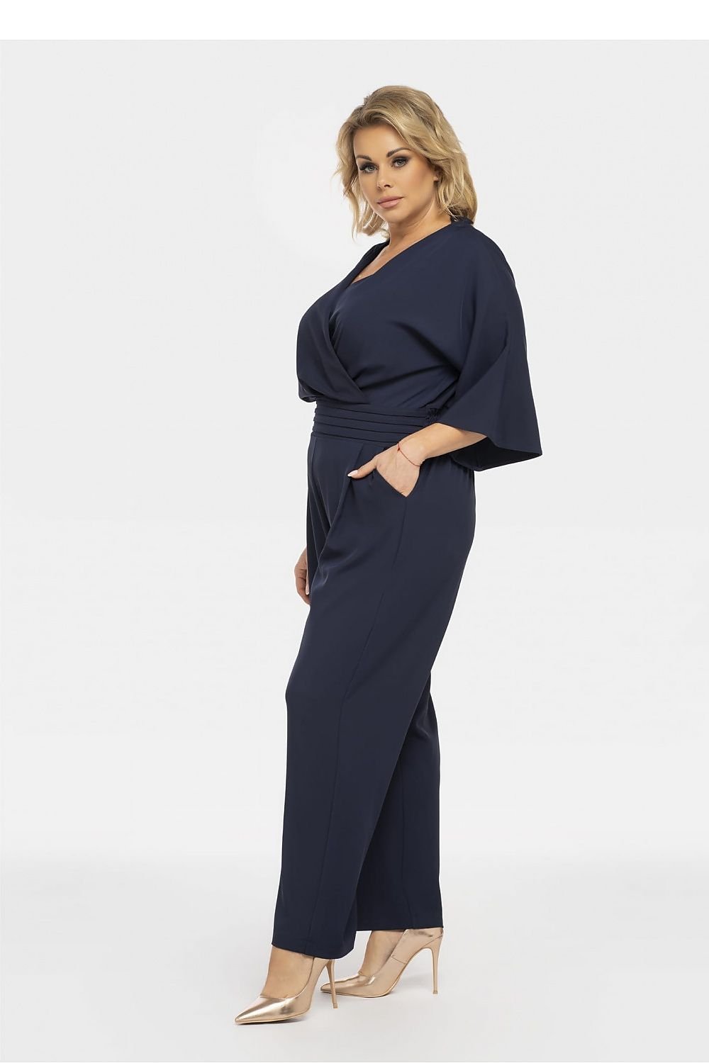 Plus Size Wrap Jumpsuit