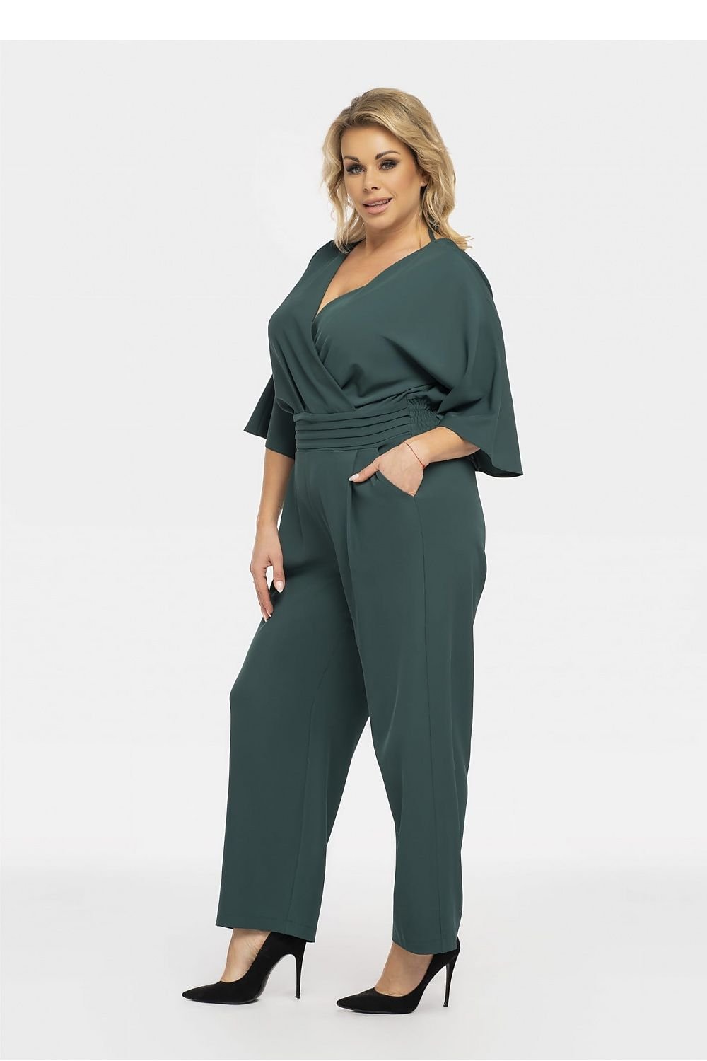 Plus Size Wrap Jumpsuit