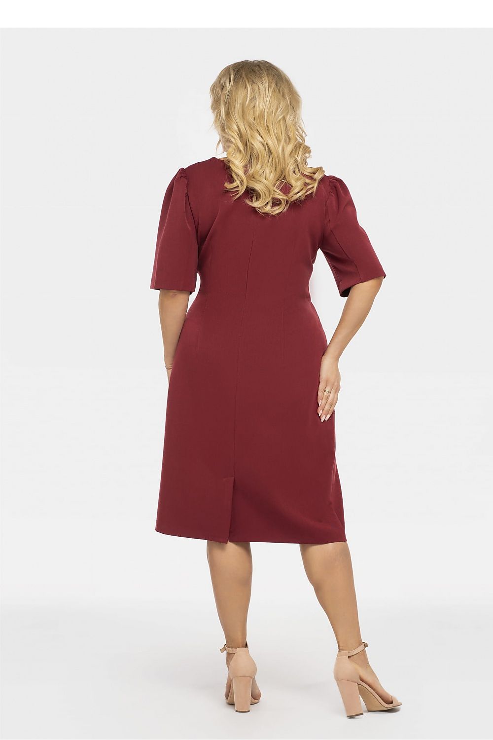 Plus Size Wrap Pencil Dress