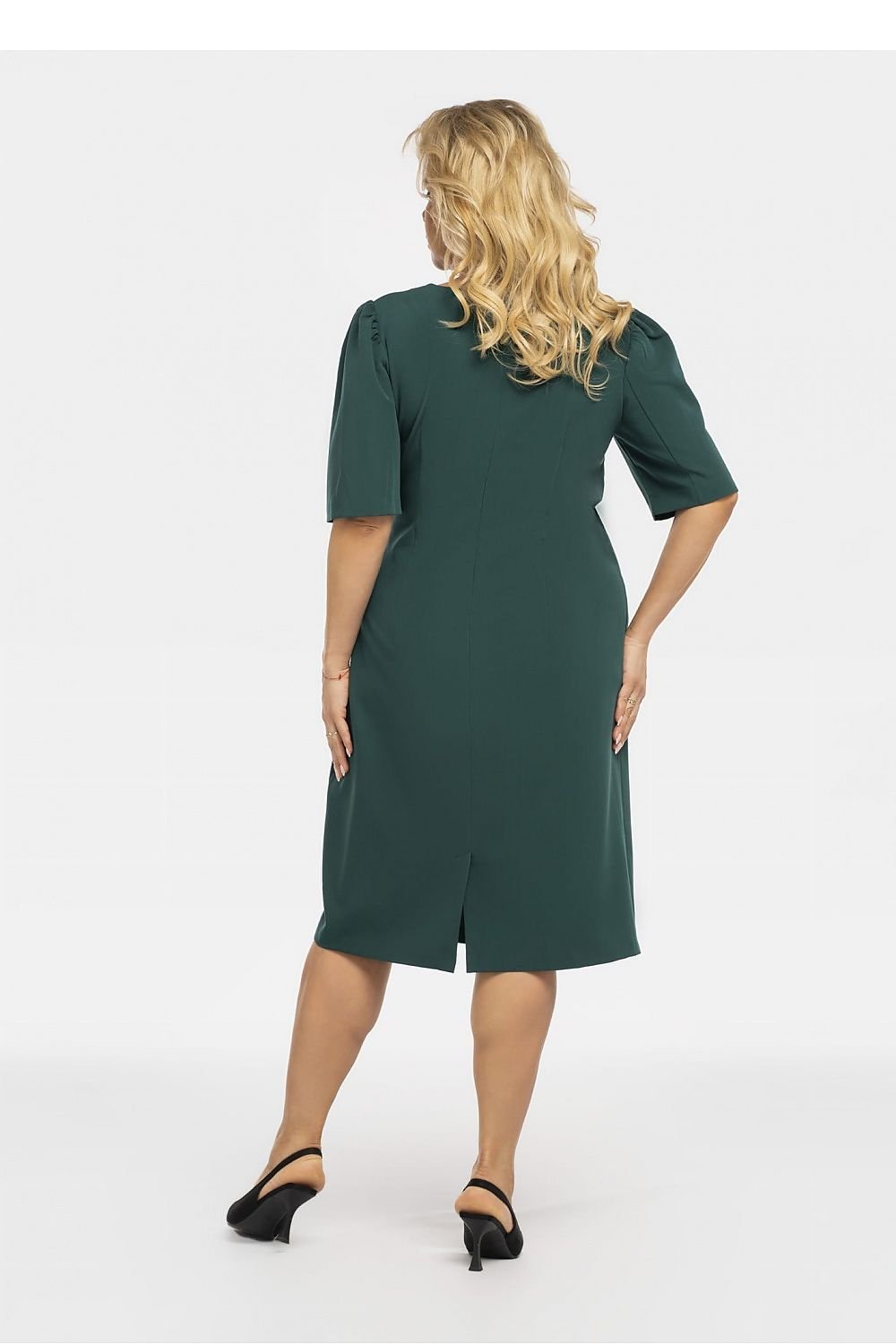 Plus Size Wrap Pencil Dress