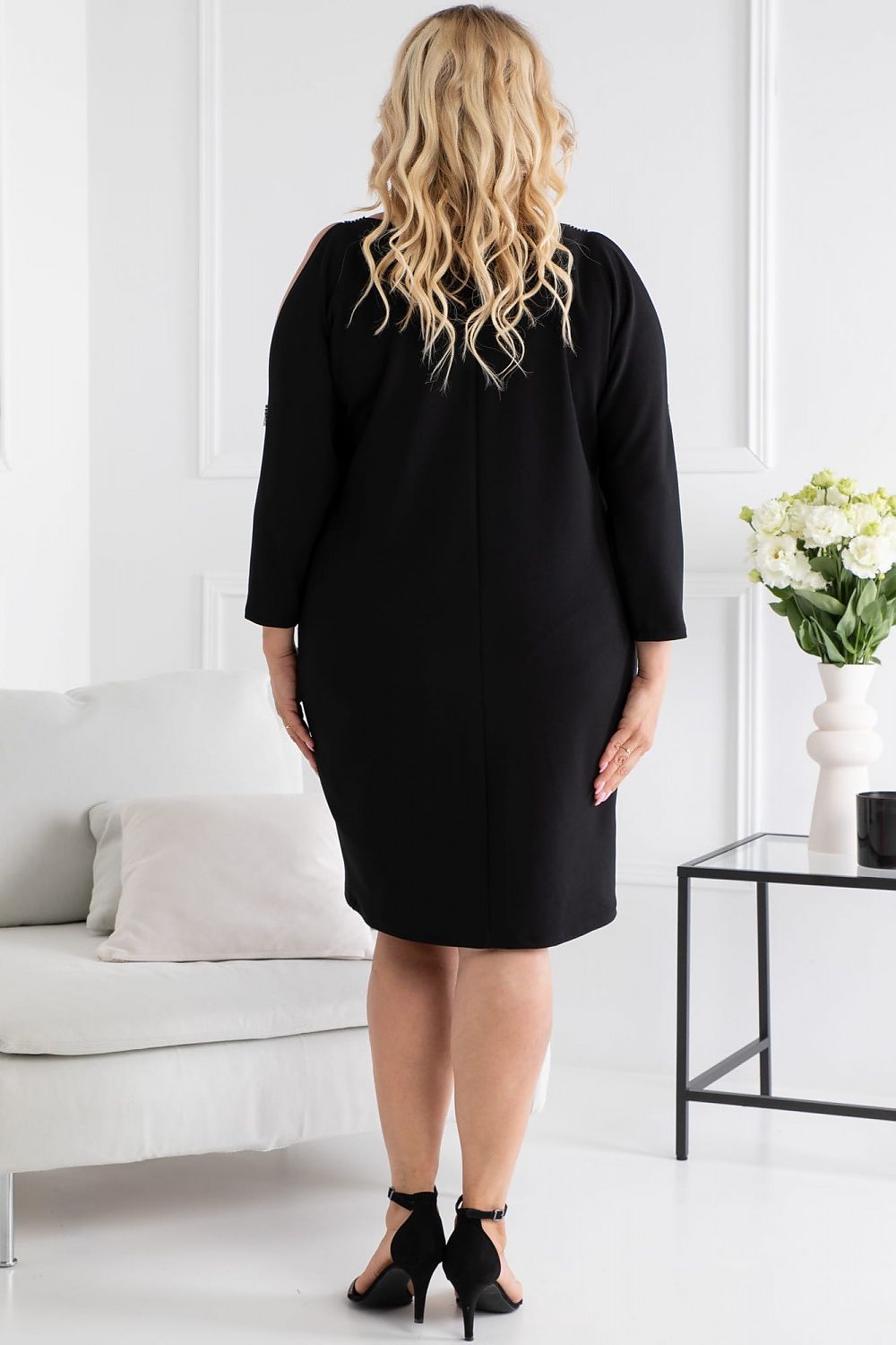 Plus Size Split Sleeve Dress