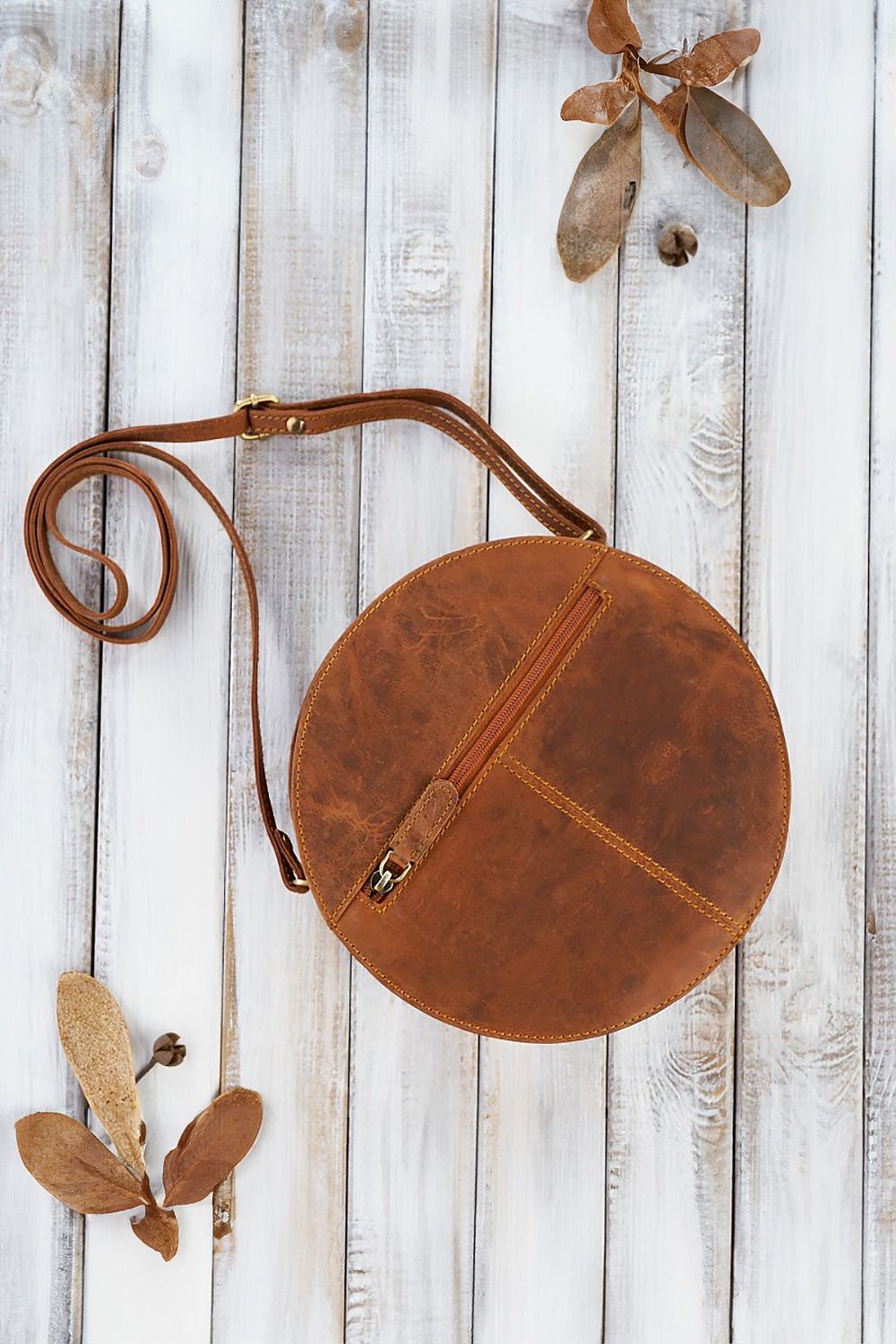 Leather Bucket Bag