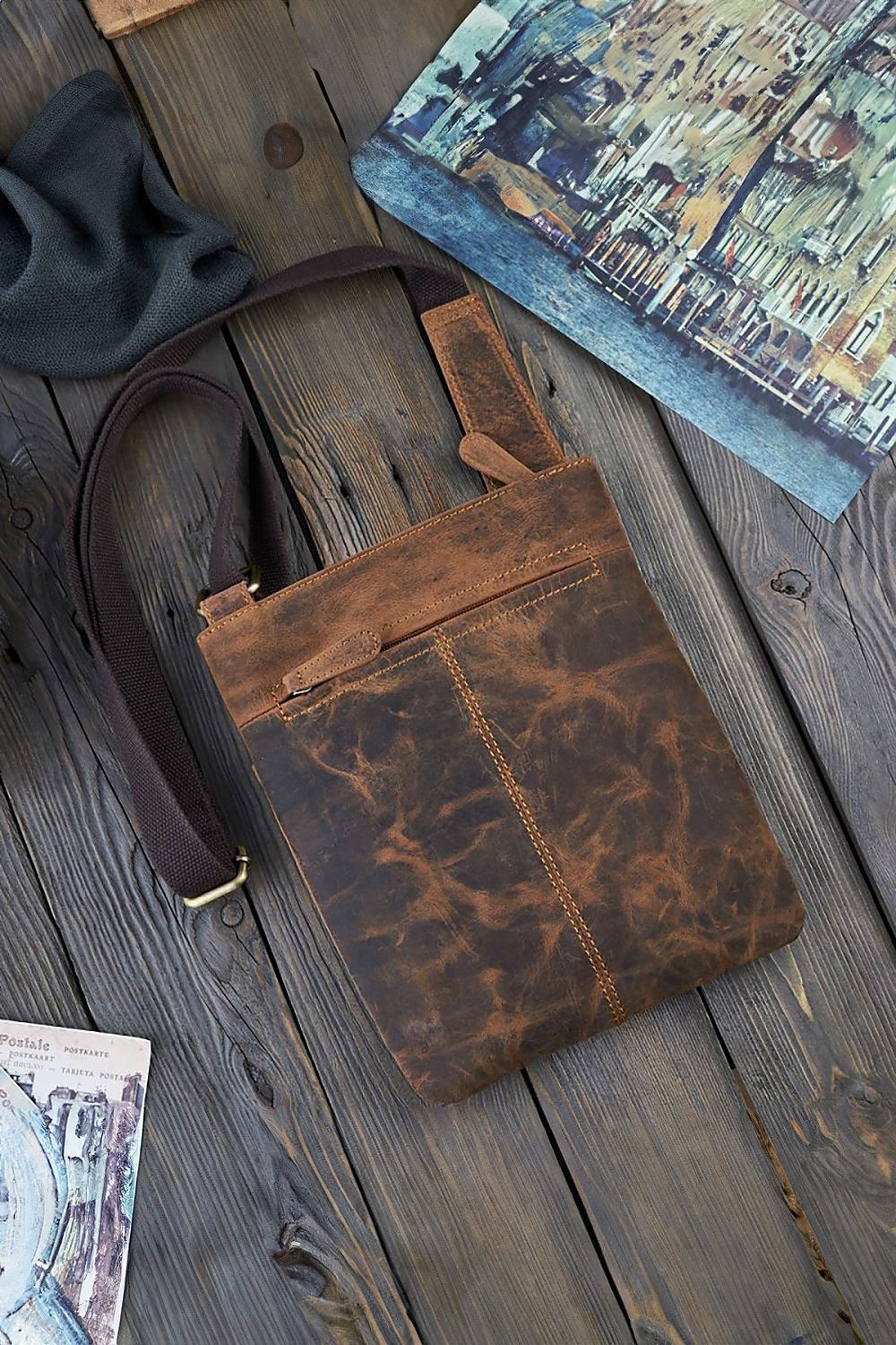 Soft Leather Crossbody Bag