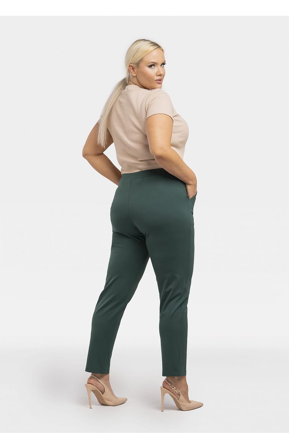 Plus Size Knit Jogger Pants