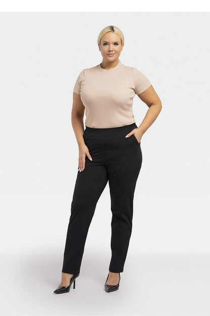 Plus Size Knit Jogger Pants