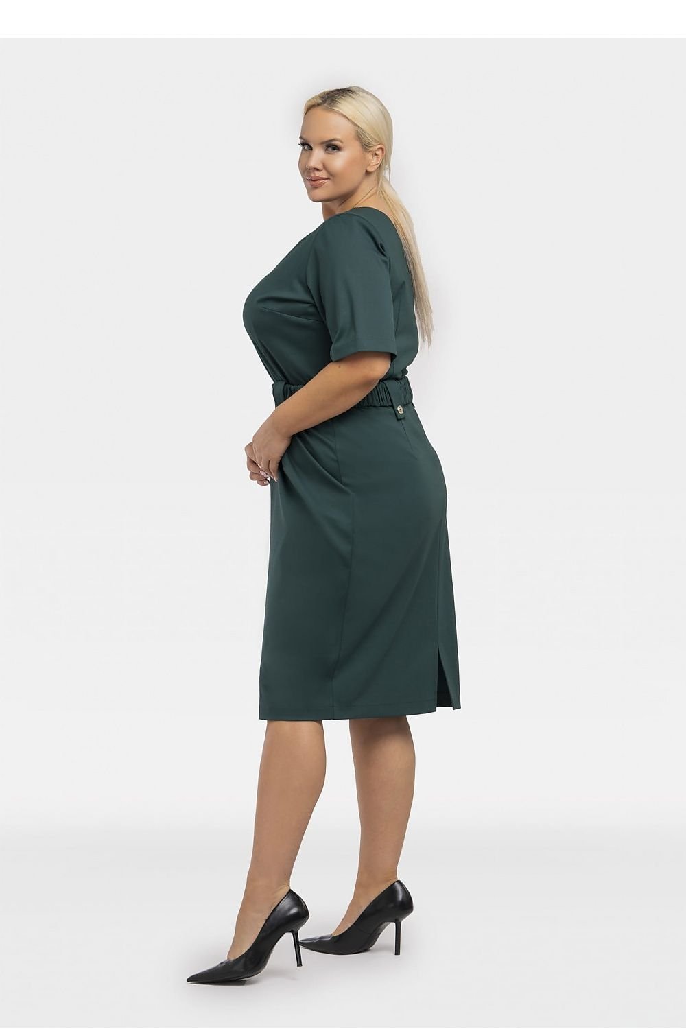 Plus Size Knit Pencil Dress