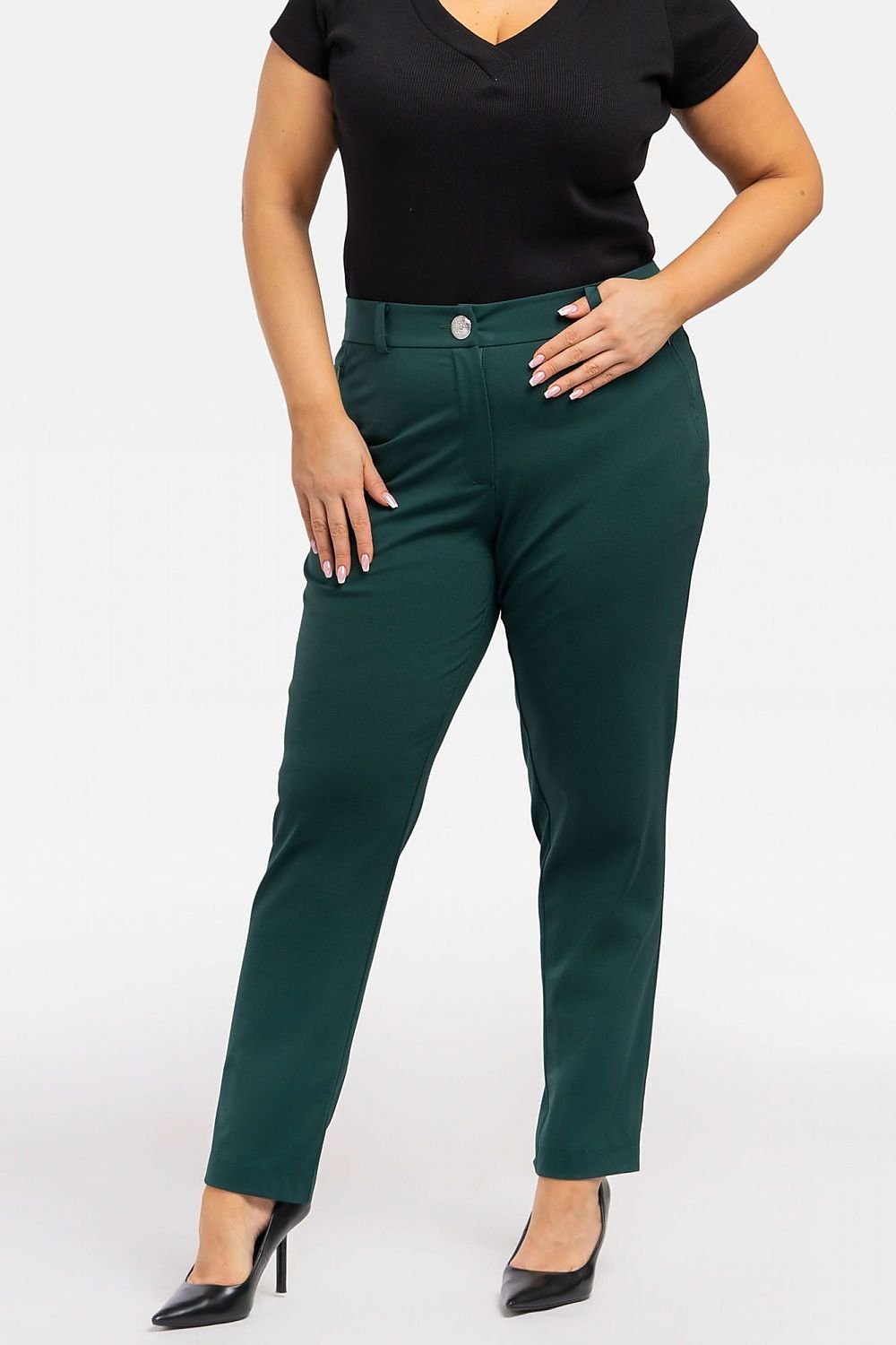 Plus Size Luxury Viscose Pants green