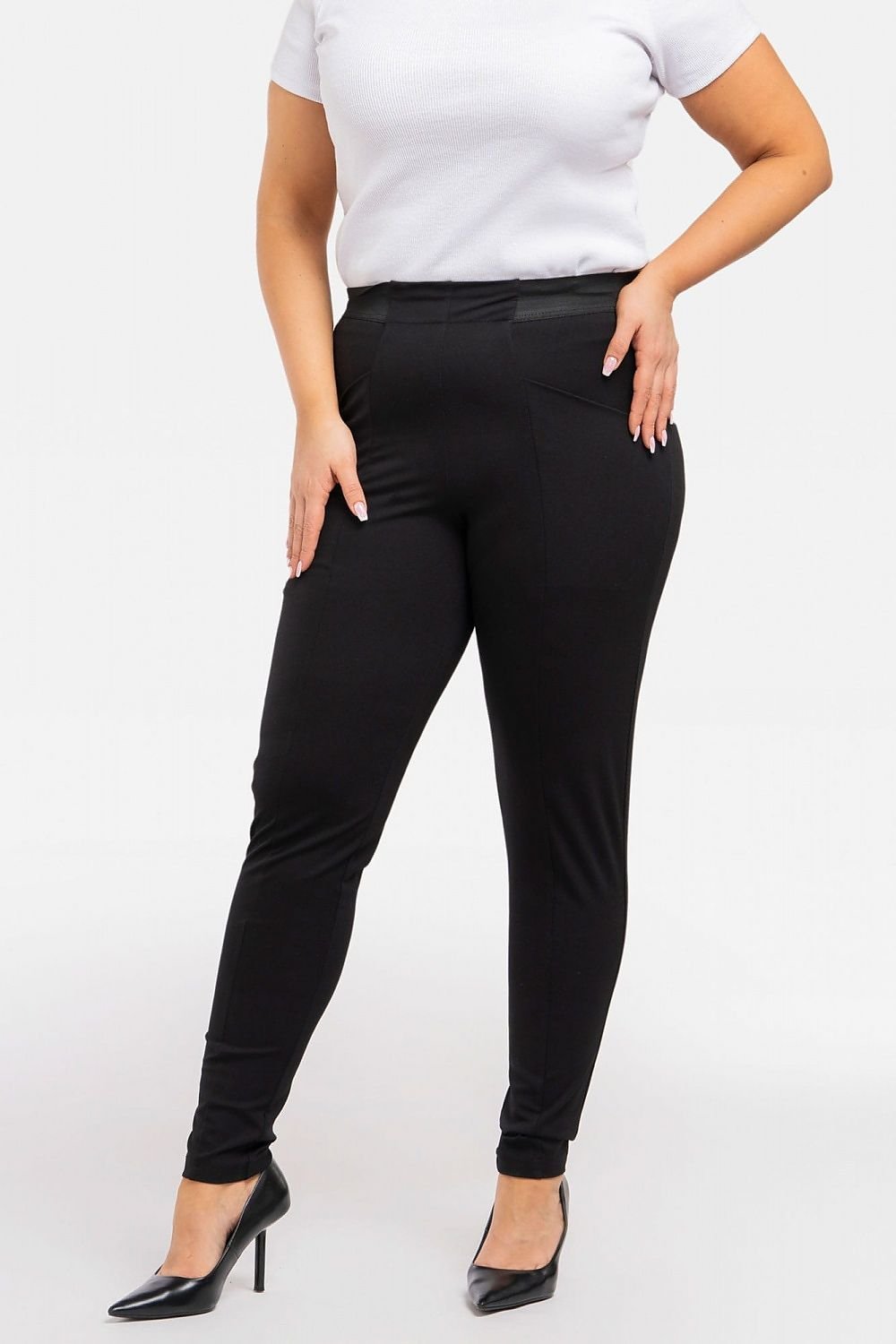 Plus Size Designer Leggings black