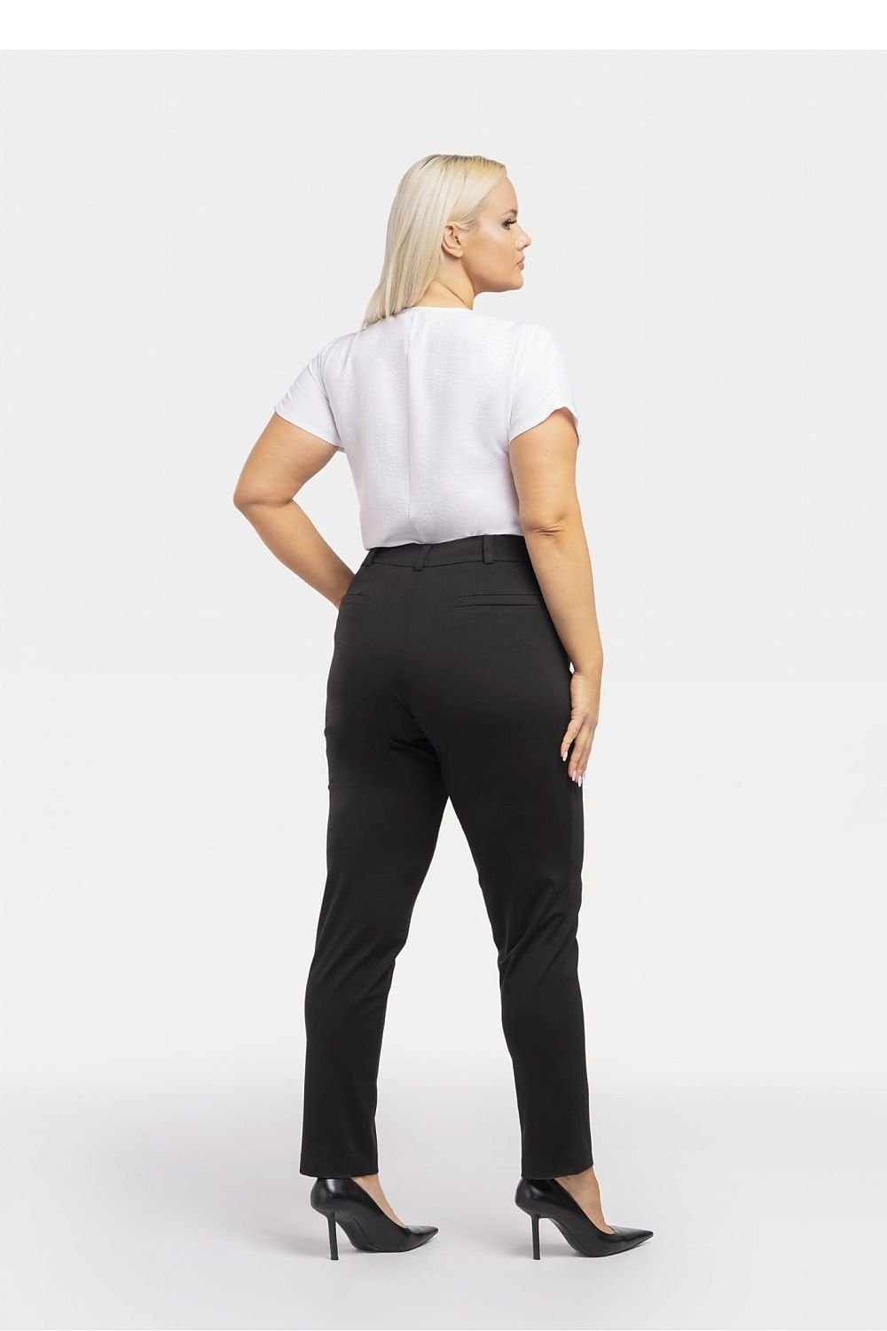 Plus Size Knit Formal Pants