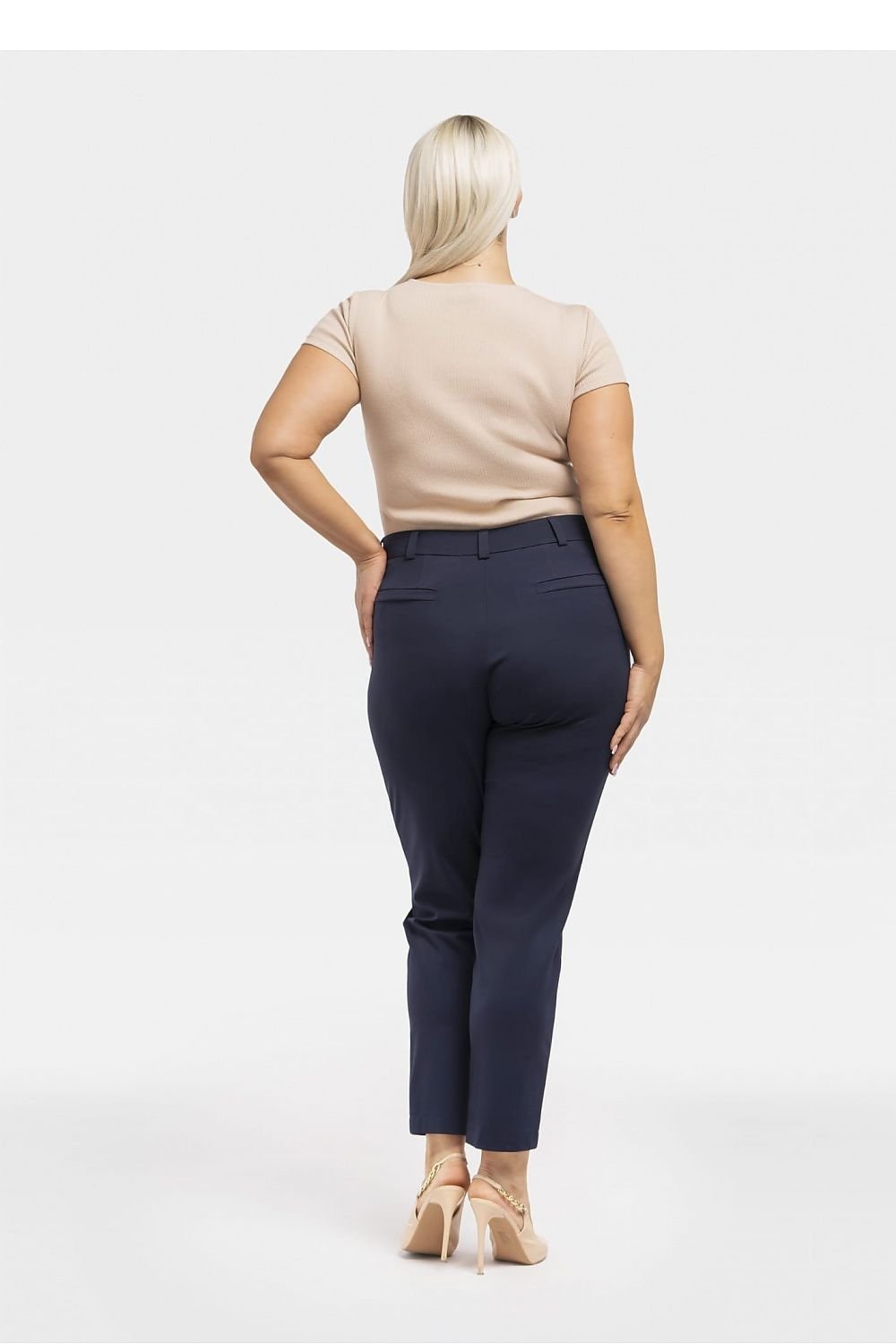 Plus Size Knit Formal Pants