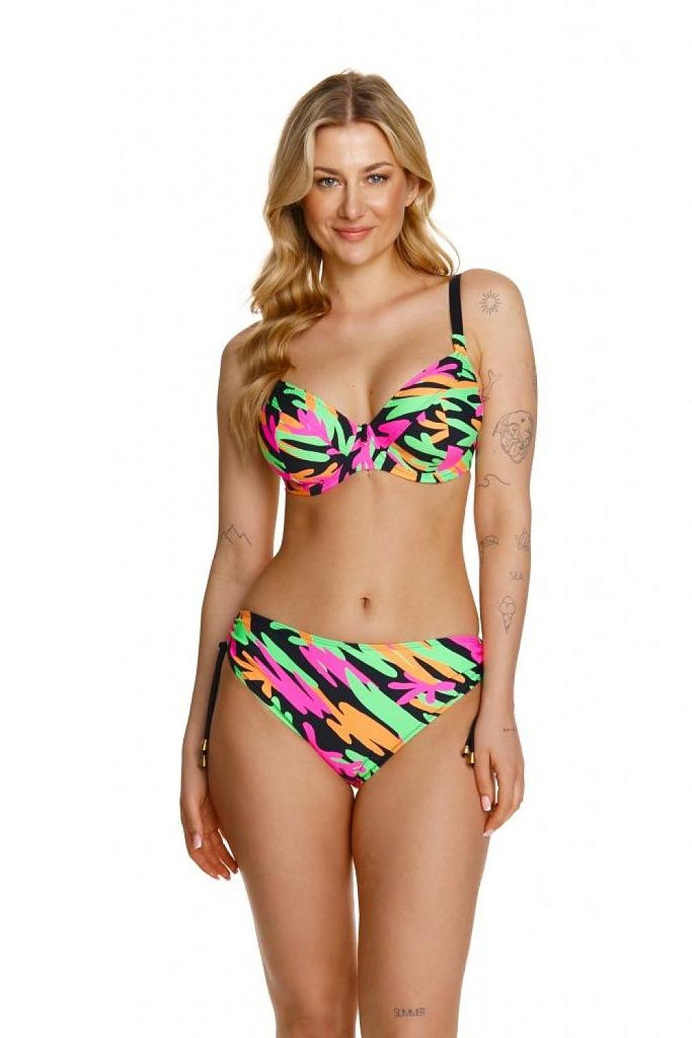 Supportive Colorful Underwire Swim Bra