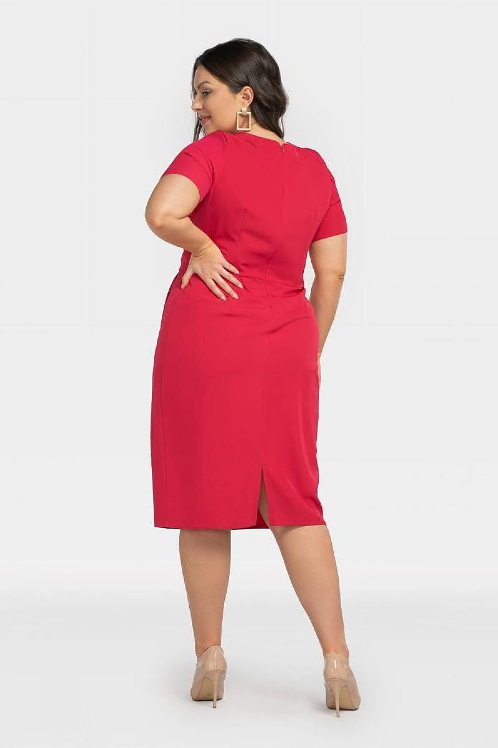 Plus Size Draped Pencil Dress