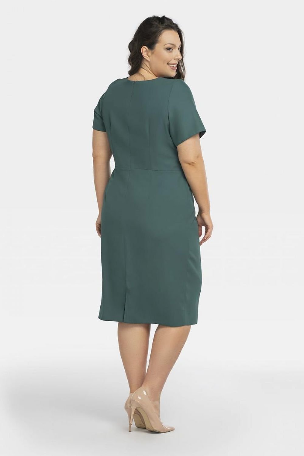 Plus Size Draped Pencil Dress