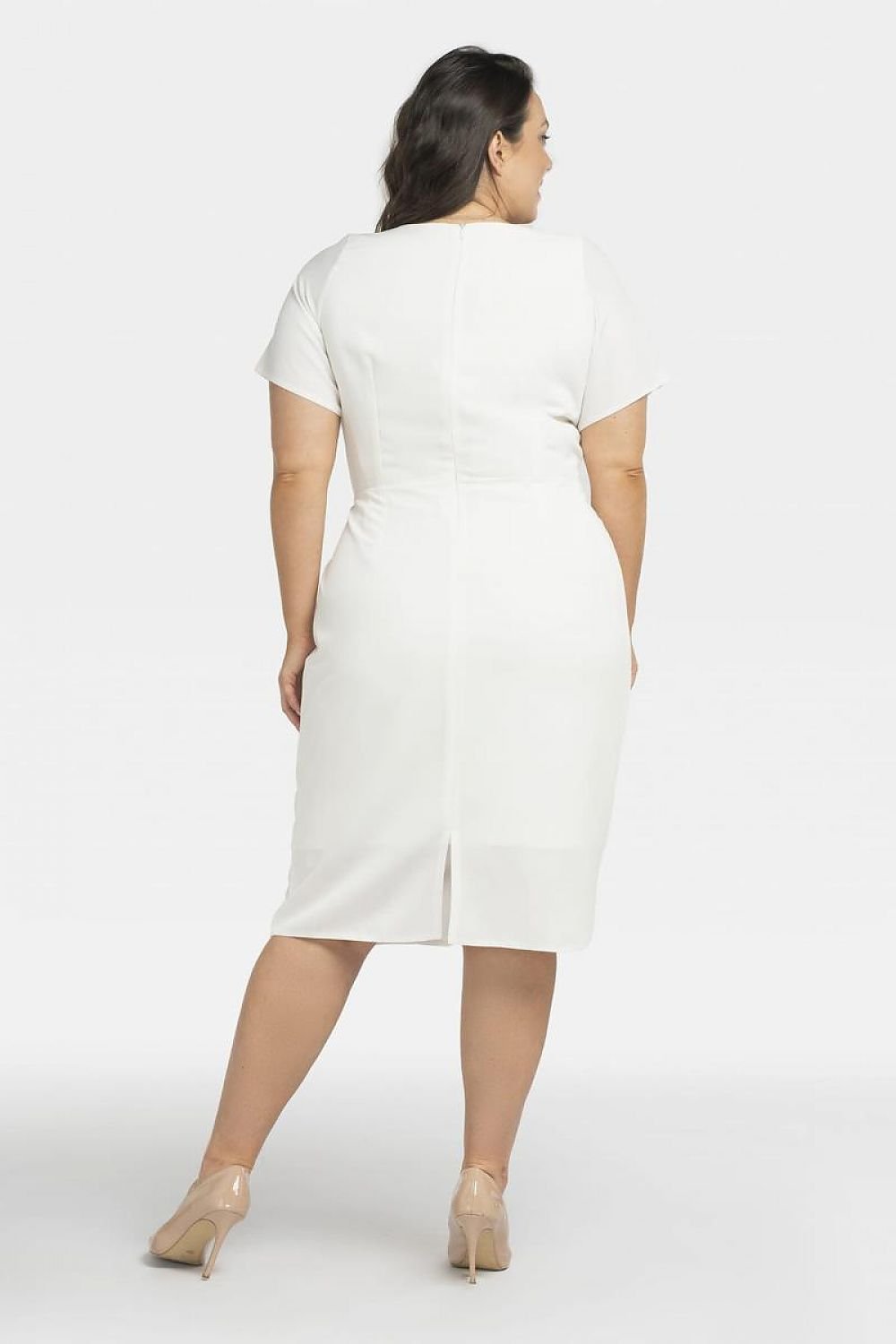 Plus Size Draped Pencil Dress