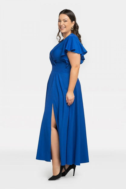 Plus Size Maxi Dress with Slit