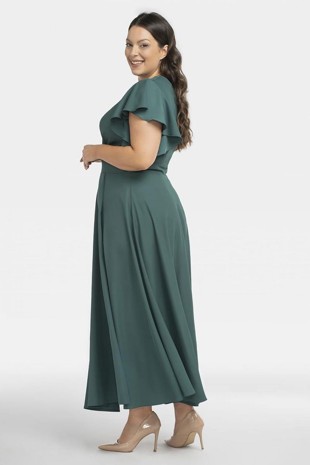 Plus Size Maxi Dress with Slit