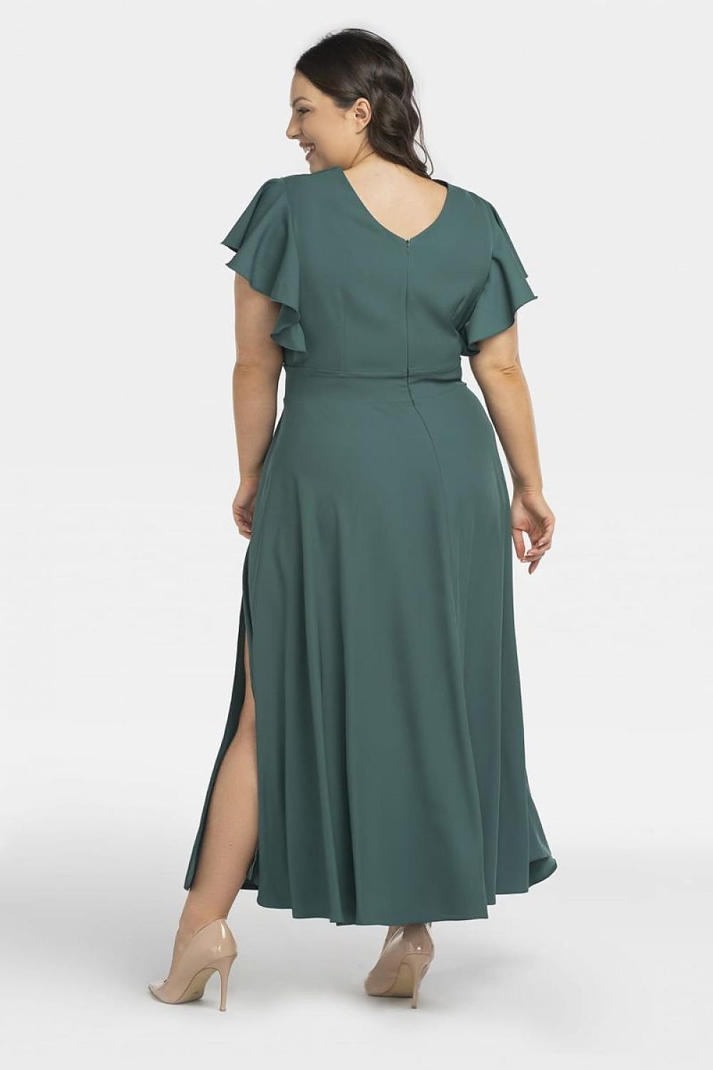 Plus Size Maxi Dress with Slit